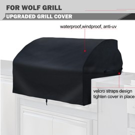 Oklagarden Grill Replacement Cover for Wolf OG36 Grill Replacement Parts Alfresco Twin Eagles 36 Inch Built-in Grill Parts Lynx Cover Parts 36" TEBQ36R-CL TEBQ36R-CN TEBQ36G-CL Heavy Duty BBQ Cover