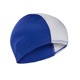 Beco Fabric Swim Cap Swimming Cap, Unisex, Textil-Schwimmhaube, blue/white, One Size