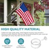 6 Pack 1-Inch EZ-Mount Flag Rings, Adjustable Plastic Flag Pole