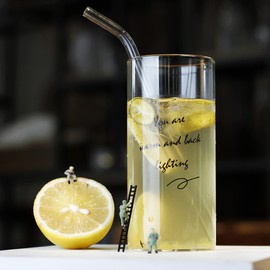 LUXU 13oz Highball Glasses, 2pc Tall Glass Sets. Lead-Free Drinking Glasses. Water Glasses, Mojito Glass Cups,Collins Bar Glassware, and Mixed Drink Cocktail Glass Set