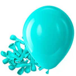 Bezente Teal Balloons Latex Party Balloons - 150 Pack 5 inch Matte Small Turquoise Helium Balloons for Wedding Baby Shower Birthday Party Backdrop Decorations