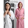 o-day Children's Lightweight and Practical Microfibre Dressing Gown with Hood,