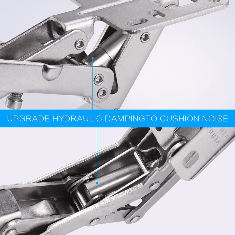 Zocipro Pack of 4 Hinge Folding Fittings, 90/170 Degree Folding