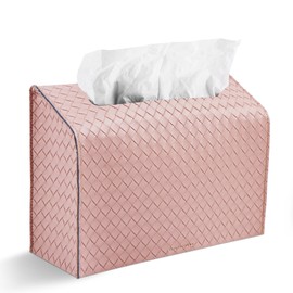 LIZIMANDU Leather Cover for Disposable Paper Hand Towel Box, Compatible with Kleenex Paper Hand Towel(1-Pink)