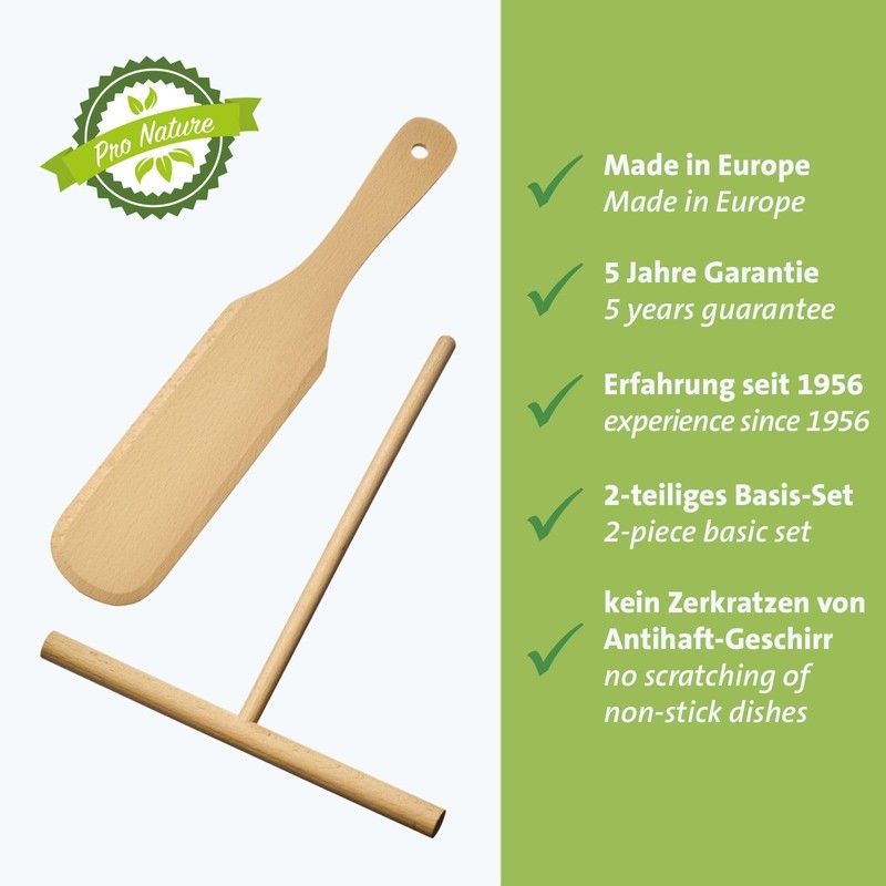 Westmark Woody Crepe Spatula and Dough Spreader - Practical Set