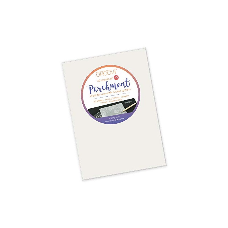 Groovi A5 Clear Parchment Paper (20 Sheets) (2)