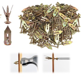 Taicols Self Drilling Anchor Screw, Upgraded New Zinc Self Drilling Drywall Anchor Belt Screw Kit, Wall Anchor Easy to Apply, no Drilling Holes on The Wall ((50, 0.47 * 1.37 inches))