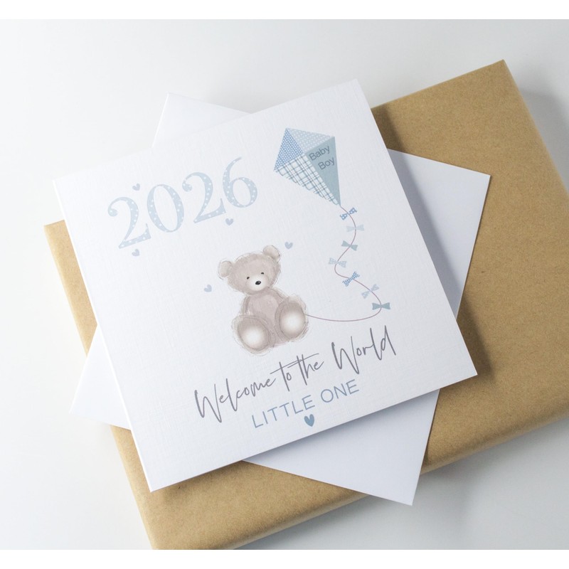 New Baby Boy Card 2026 - Handmade Welcome to the