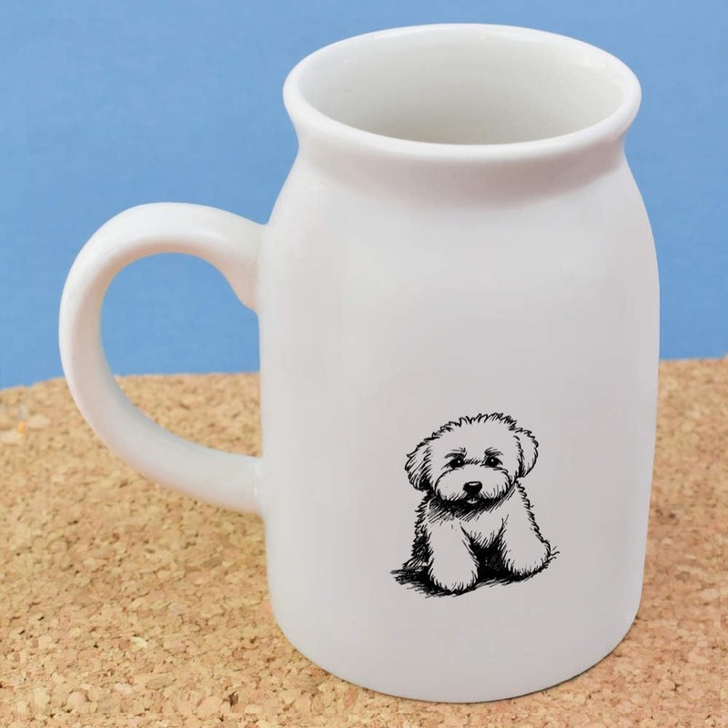 300ml 'Golden Doodle' Ceramic Milk Jug (MJ00016339)