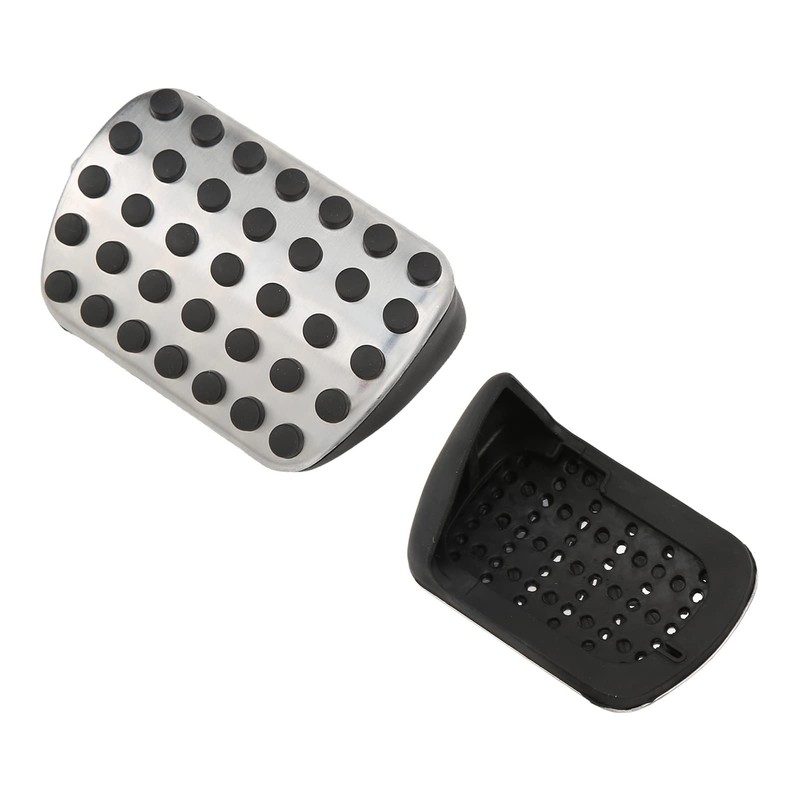 Aramox Car Pedal Cover, Aluminium Alloy Rubber Car Accelerator Brake