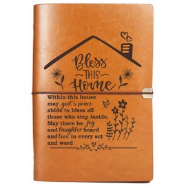 ZVMIS House Warming Gift-Housewarming Gift-New Home Gift-Recipe Gifts for New Home Owner,Best Friends,Coworker,Boss,Family-Bless This Home-Removable Recipe Notebook-Blank Recipe Book-Binder Cookbook