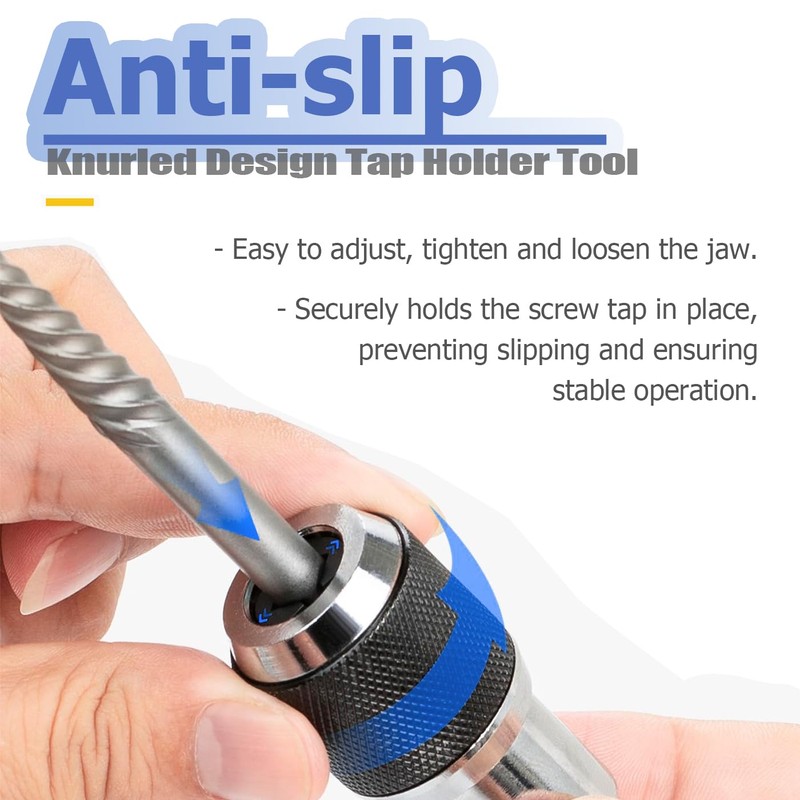 Mesee 2 Pieces Adjustable Tap Socket Set, 3/8" Drive Tap