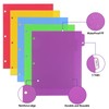 3 Sets Colorful Binder Dividers with Tabs,Plastic Index with 5