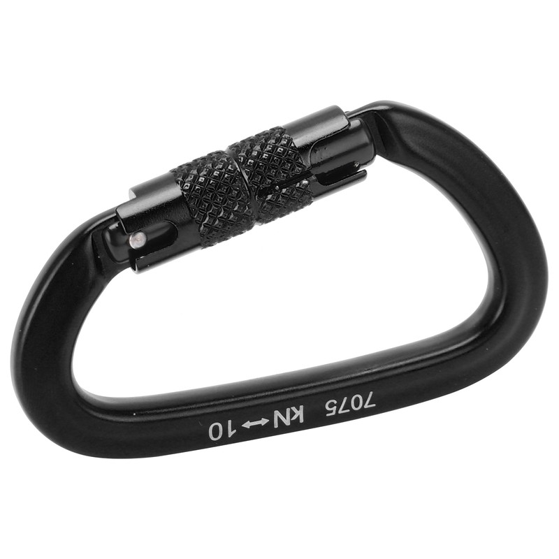 Aluminum Auto Locking Climbing Carabiner Clips Twist Lock DRing Clip