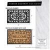 DII Rubber Doormats Collection All Weather, 18x30, Scroll