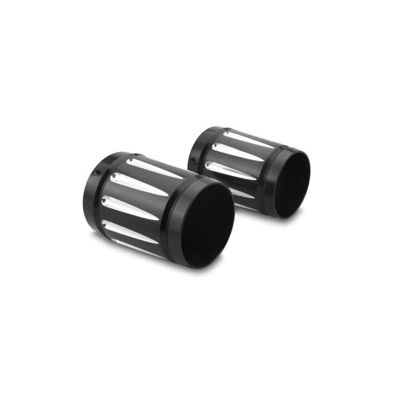 For Harley 4'' Mufflers End pipes Caps Road King FLHR