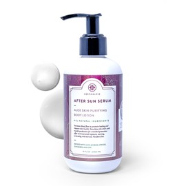 DERMAGLOVE AFTER SUN BODY SERUM With All Natural Ingredients Like Aloe Vera and Baobab – Sunburn Relief, Heals, Soothes, and Moisturizes Skin After Sun Exposure. – 8 oz
