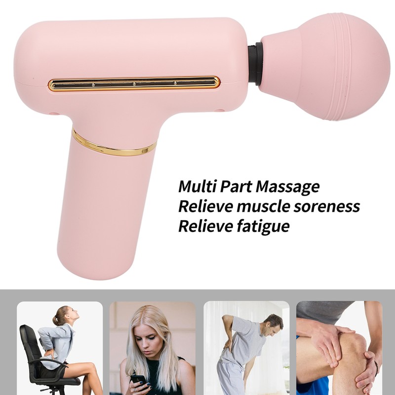 Mini Muscle Percussion Massager Deep Relaxation Portable Handheld 4 Speed