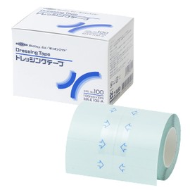 Million Aid MA-E100-A Dressing Tape, 3.9 inches x 32.8 ft (100 mm x 10 m), 1 Roll, Film Dressing, 30 Microns, Waterproof Film Roll