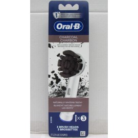 Oral-B OralB Charcoal Replacement Brush Heads PACK OF 3***$0 SHIPPING ON ADD'L ITEM***