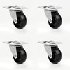 British Manufactured - 4 Castor Wheels | 40mm Swivel Furniture,