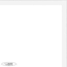Poster Palooza A3 11.7x16.5 A3 Frame White Solid Pine Wood Picture Frame - UV Acrylic Plexiglass, Foam Board Backing & Hanging Hardware Included