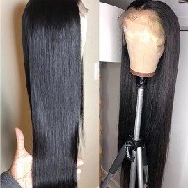 Unbranded 13*4 Straight Lace Front Wigs Human Hair 26inch