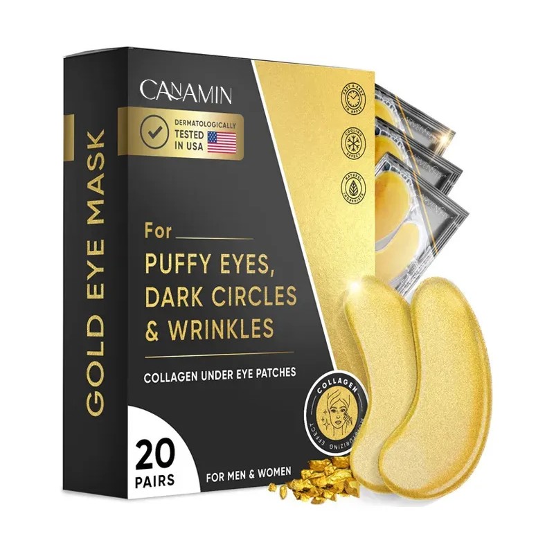 20 Pares De Parches Dorados Para Ojos Que Mejoran Las