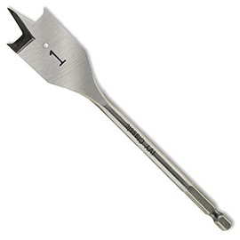 IVY Classic 10716 1 x 6-Inch Swift Bore® Wood Spade Bit, High-Carbon Steel, 1/Card