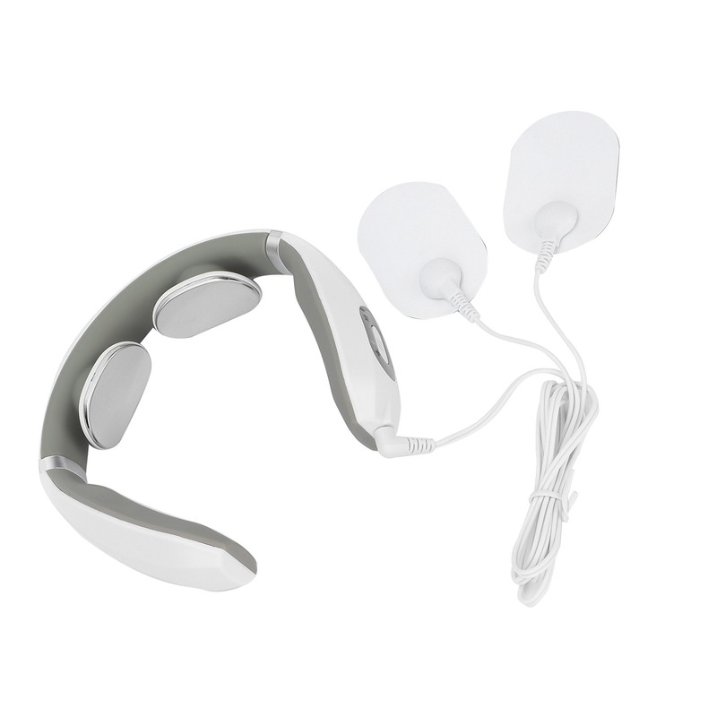 Smart Neck Massager Intelligent Electric Pulse Vertebra Cervical Massager RelaxerWhite