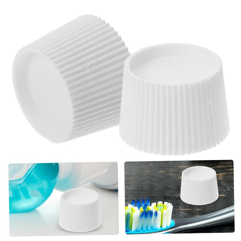 minkissy Screw-in Toothpaste Lid 100pcs Plastic Toothpaste Caps for Travel