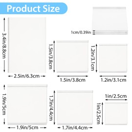 6 Pack Acrylic Blocks Acrylic Stamp Blocks Acrylic Display Blocks Clear Acrylic Square Acrylic Cubes Acrylic Blocks for Stamping Photography Scrapbooking Wedding Props Crafts, Assorted Sizes
