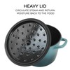Flavehc Dutch Oven Pot with Lid 1.8 qt Cast Iron