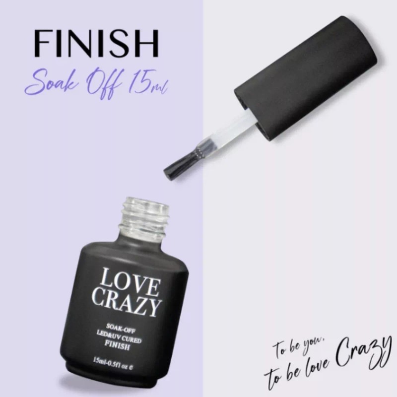 Love creazy Gel Finalizador Top Coat Finish Love Crazy 15ml