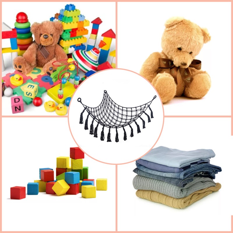 Stuffed Animal Hammock Toy Storage Hammock Net Wall Sling Mesh