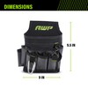 AWP Ballistic Nylon Mini Tool Pouch Multi-Pocket Organizer for Electricians,