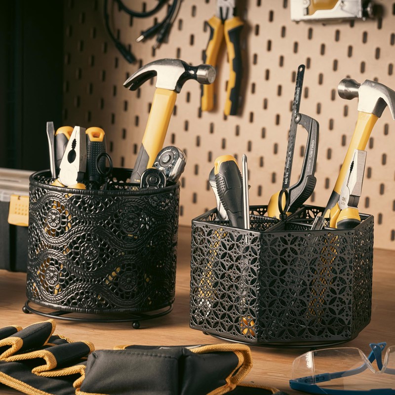 KAFAHOM Bucket Tool Organizer, Heavy Duty Metal Bucket Tool Caddy,