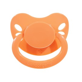 Landofgenie Adult Size Large Shield Pacifiers Butterfly Shaped Cutie Pacifier Orange