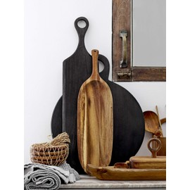 Bloomingville Black Acacia Wood Tray/Cutting Board