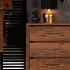 SYZOW 6 Pack Antique Brass Retro Cabinet Pulls 96MM Hole