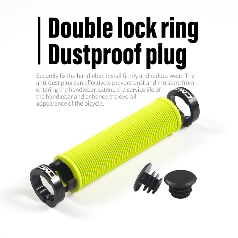 CNCLOL Mountain Bike Handlebar Grips,Bicycle Handlebar Grips for MTB/BMX,Red