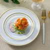 SETUP 60-Piece Gold Trim Plastic Dinnerware Set – 30 10.25"