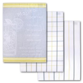 Dyckhoff Set of 3 Tea Towels, Mojito, 50 x 70 cm, 100% Cotton