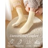 TEHOOK Non-Slip Fuzzy Socks for Women, Soft Cozy Warm Winter
