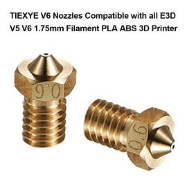 16Pcs V6 Nozzles 0.6mm Compatible for E3D V5 V6 Hotend, V6 Prusa MK3 Nozzle 0.6mm Compatible with ANYCUBIC I3 Mega, Anet A8 CHT, Prusa i3 MK3/MK3S Hotend 3D Printer Nozzles,