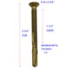 #14x2-3/4" Reamer Tek Torx/Star Head Self-Drilling Wood to Metal Screws