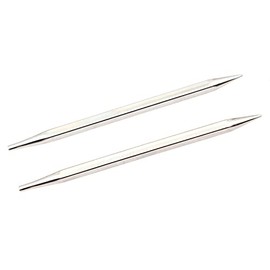 KnitPro Nova Cubics: Knitting Pins: Circular: Interchangeable: Standard: 4.50mm, Messing, Silver, 4.5mm