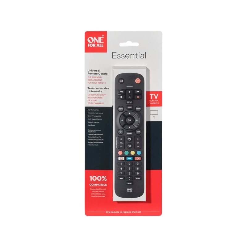 One For All Universal Essential TV Remote
