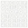 Changyeah 4 Inch Letter Number Stencils,36pcs Letter Stencils,Stencil Craft Stencils,ReusableTemplates