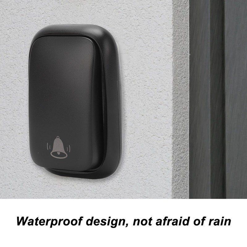Wireless Music Doorbell Battery Free Self Generating Long Control Distance